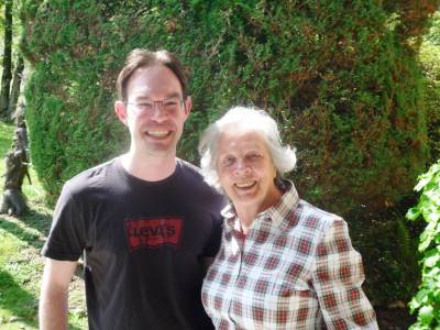 zusammen mit Frau Poppinga in Italien. Anneliese Poppinga war die rechte Hand von Konrad Adenauer